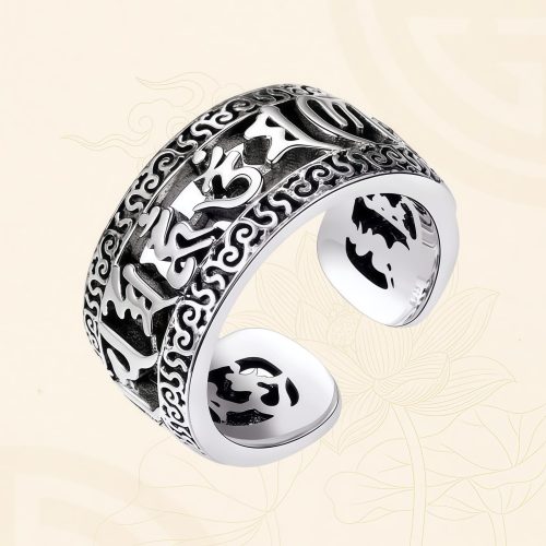 Anillo de Pureza Vintage Tibet Om Mani Padme Hum Anillo de Pureza Vintage Tibet Om Mani Padme Hum