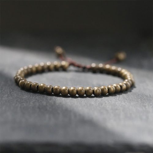 Copper Brass Beads Simple Wealth Balance Bracelet