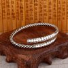 Retro Heart Sutra Twisted Balance Bracelet