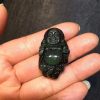 Natural Rainbow Obsidian Laughing Buddha Pendant Necklace