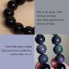 Natural Rainbow Obsidian Laughing Buddha Pendant Necklace