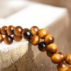 Pulsera de Protección Ojo de Tigre y Roca de Lava Protection Tiger's Eye Lava Rock Bracelet