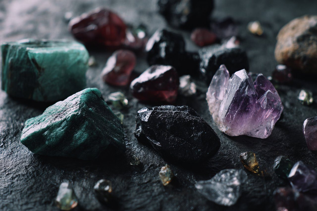 Assortment of crystals for Scorpio.