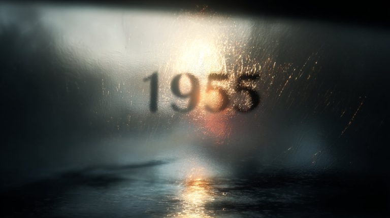A mystical image of the number 1955 appearing in an ethereal setting.