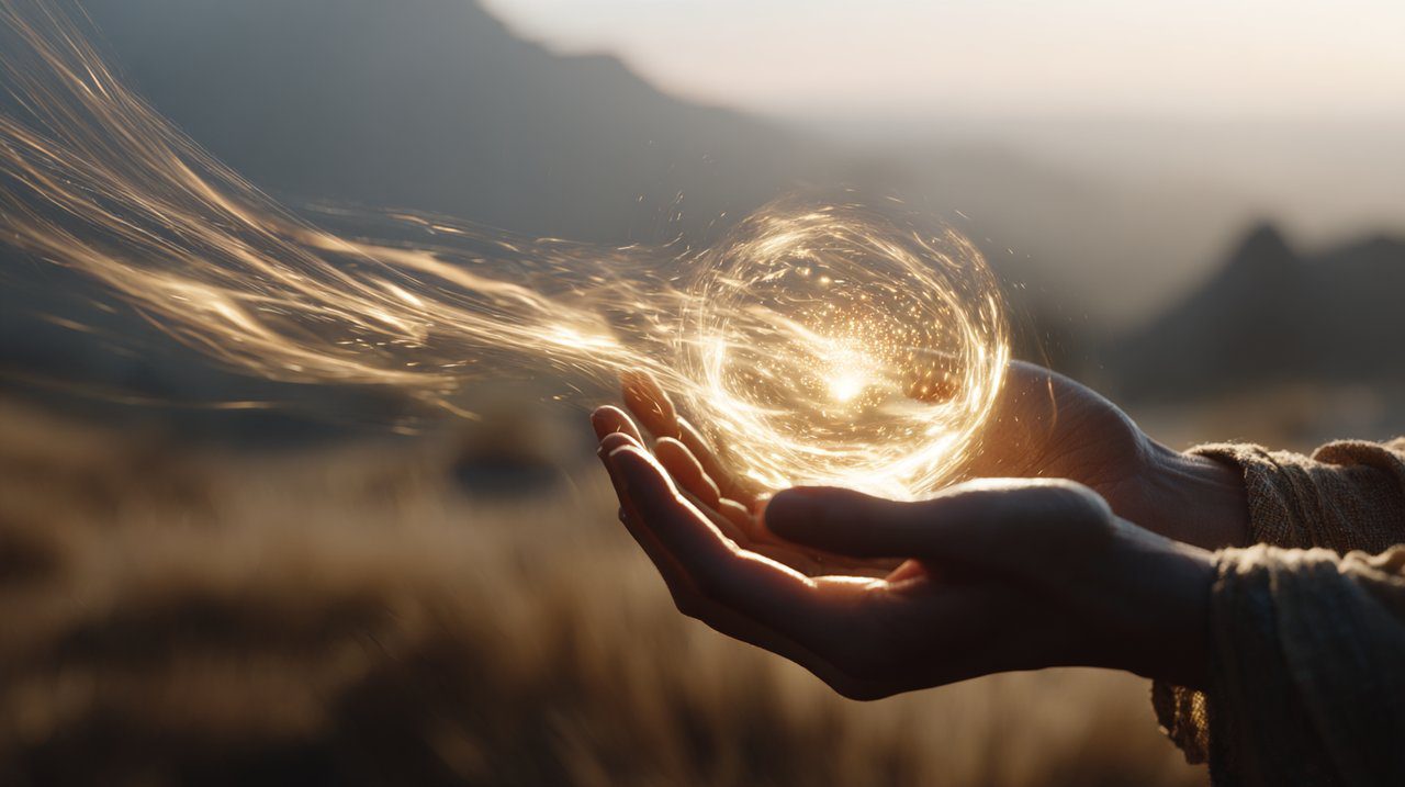 Golden light symbolizing abundance and manifestation