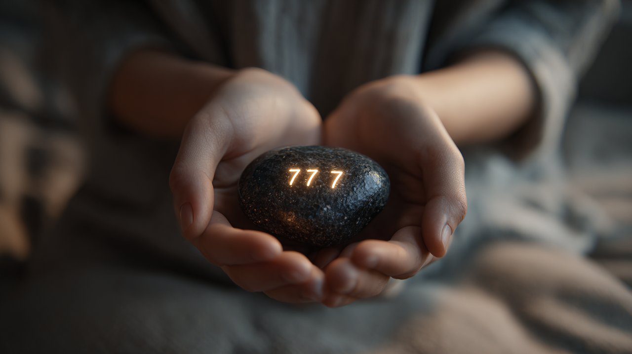 A person contemplating the meaning of angel numbers.