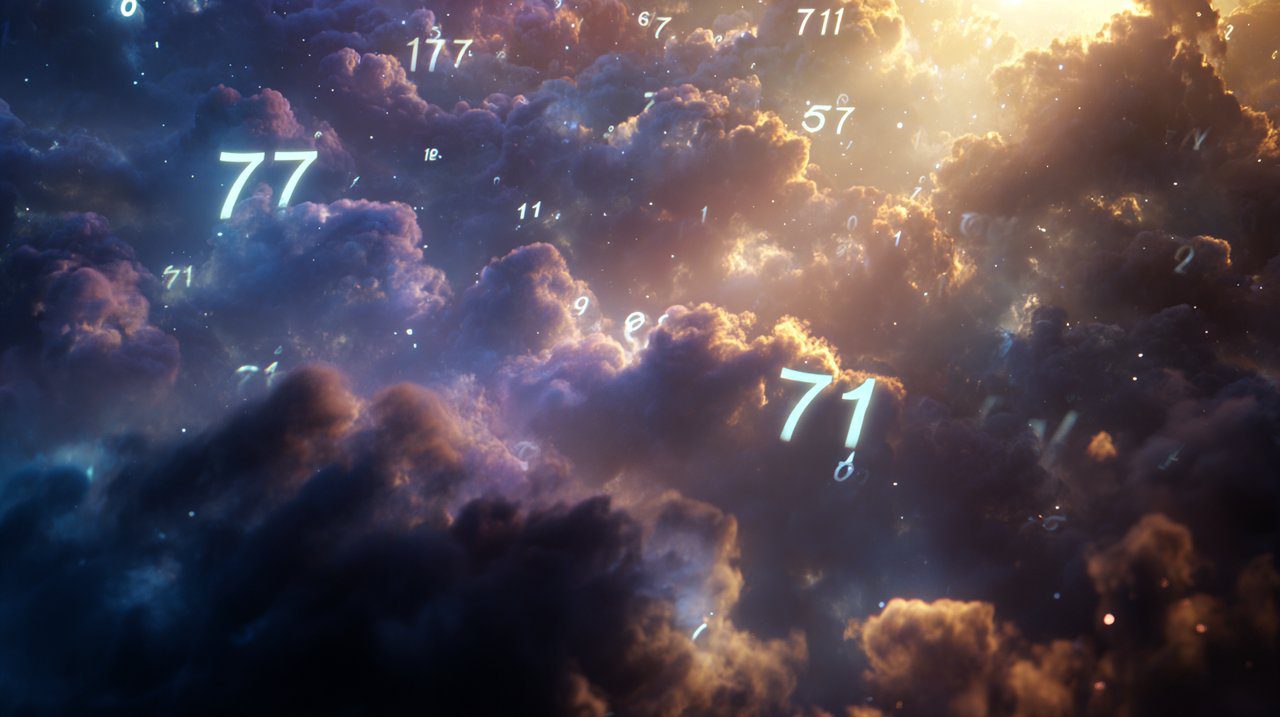 Ethereal representation of angel numbers and divine guidance.