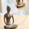 Figurilla Cerámica Abstracta de Meditación Yoga Ceramic Abstract Yoga Meditation Figurine