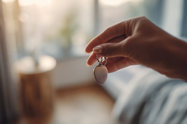 A keychain used in a daily mindfulness ritual