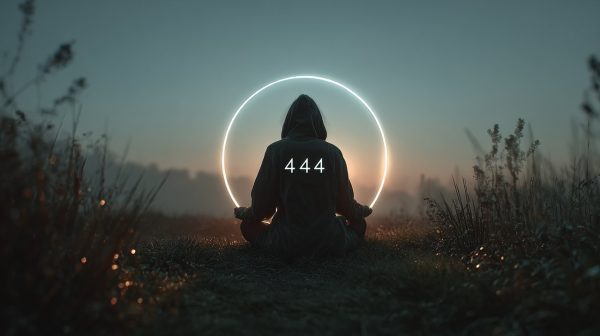 Angel number 444 symbolizing divine protection and guidance.