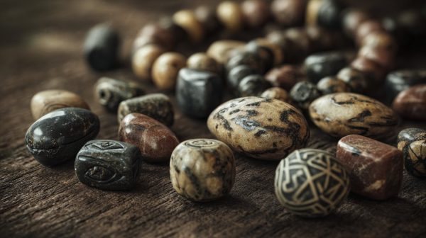 تشكيلة من خرز الدزي التبتي القديم