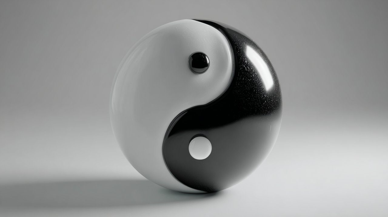 Símbolo Yin Yang representando equilíbrio
