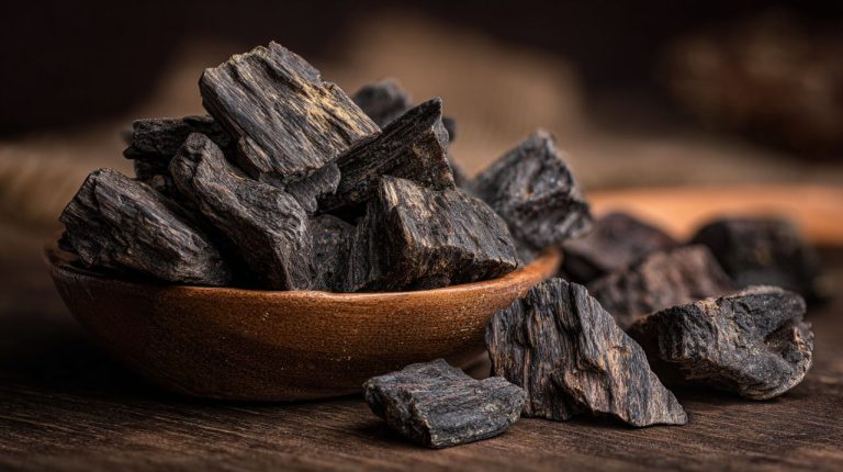 Raw aloeswood chips and resin.