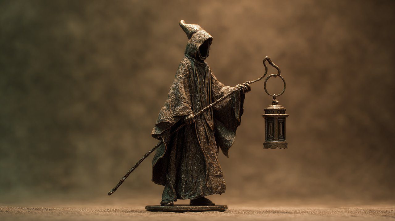 A statuette depicting the challenges of excessive isolation.