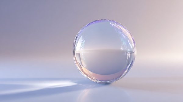 A serene, glowing crystal orb representing clarity.