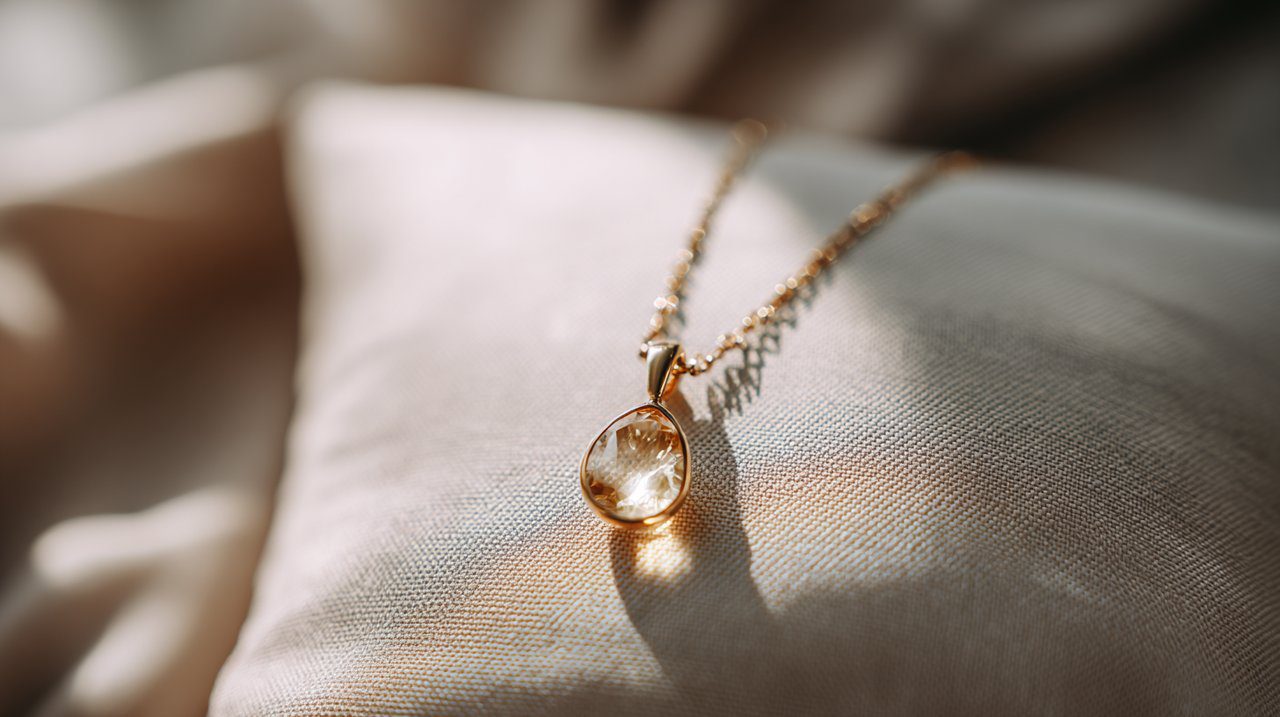 Un elegante colgante que simboliza una intención querida y un propósito encarnado.