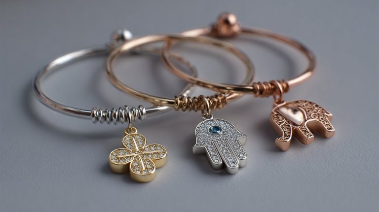 A collection of diverse lucky charm bracelets