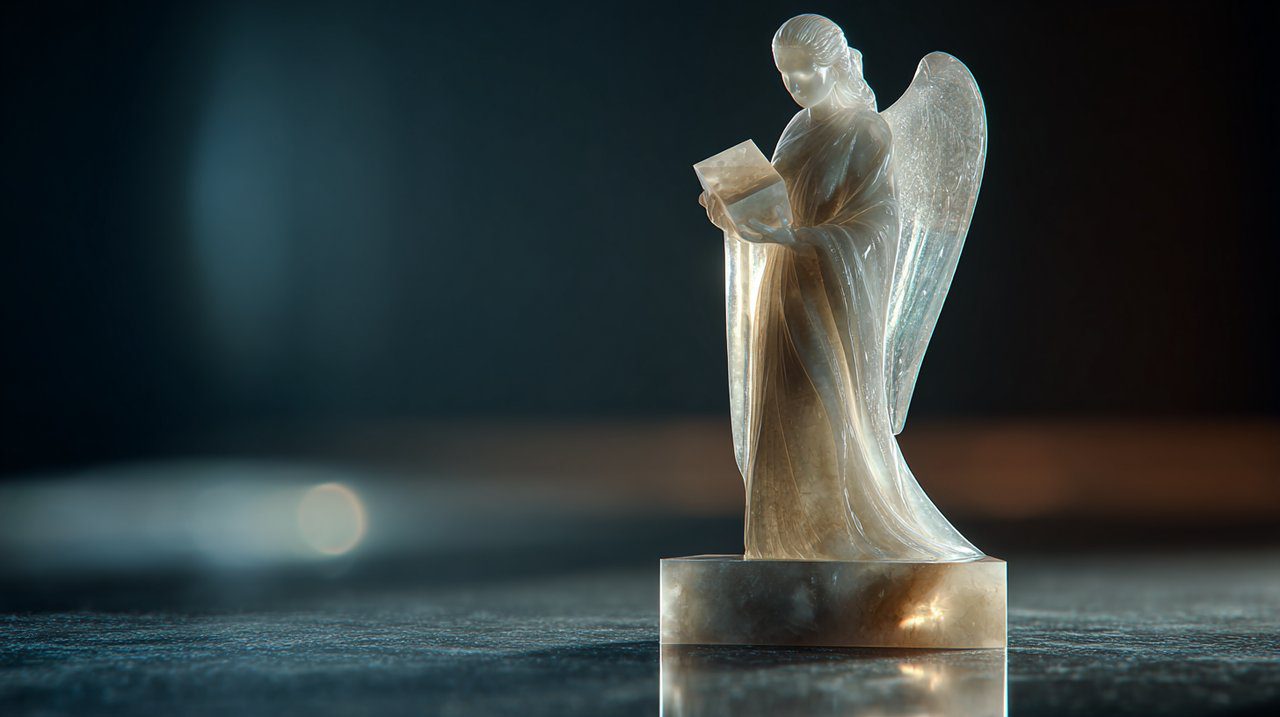 Figurine representing Archangel Metatron's wisdom