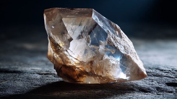 A raw, uncut quartz crystal symbolizing untapped knowledge.