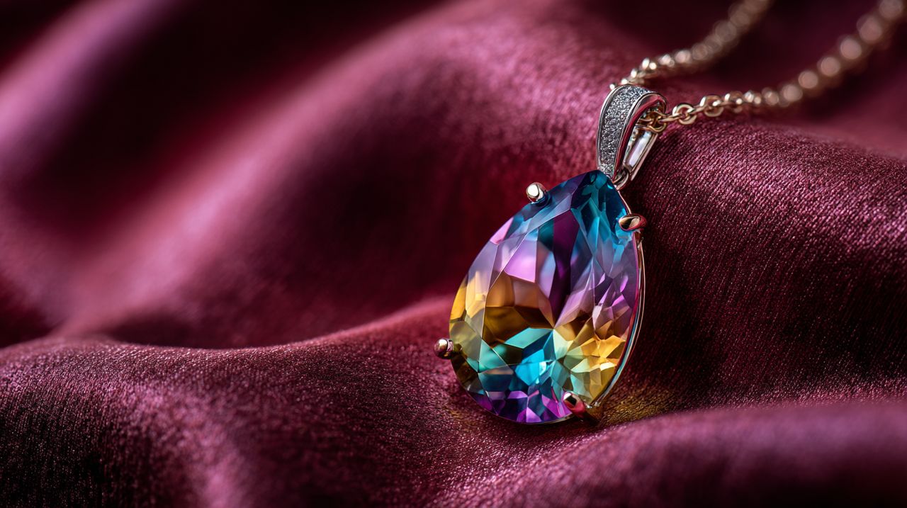 Gemstone Pendant Representing Soul Colors
