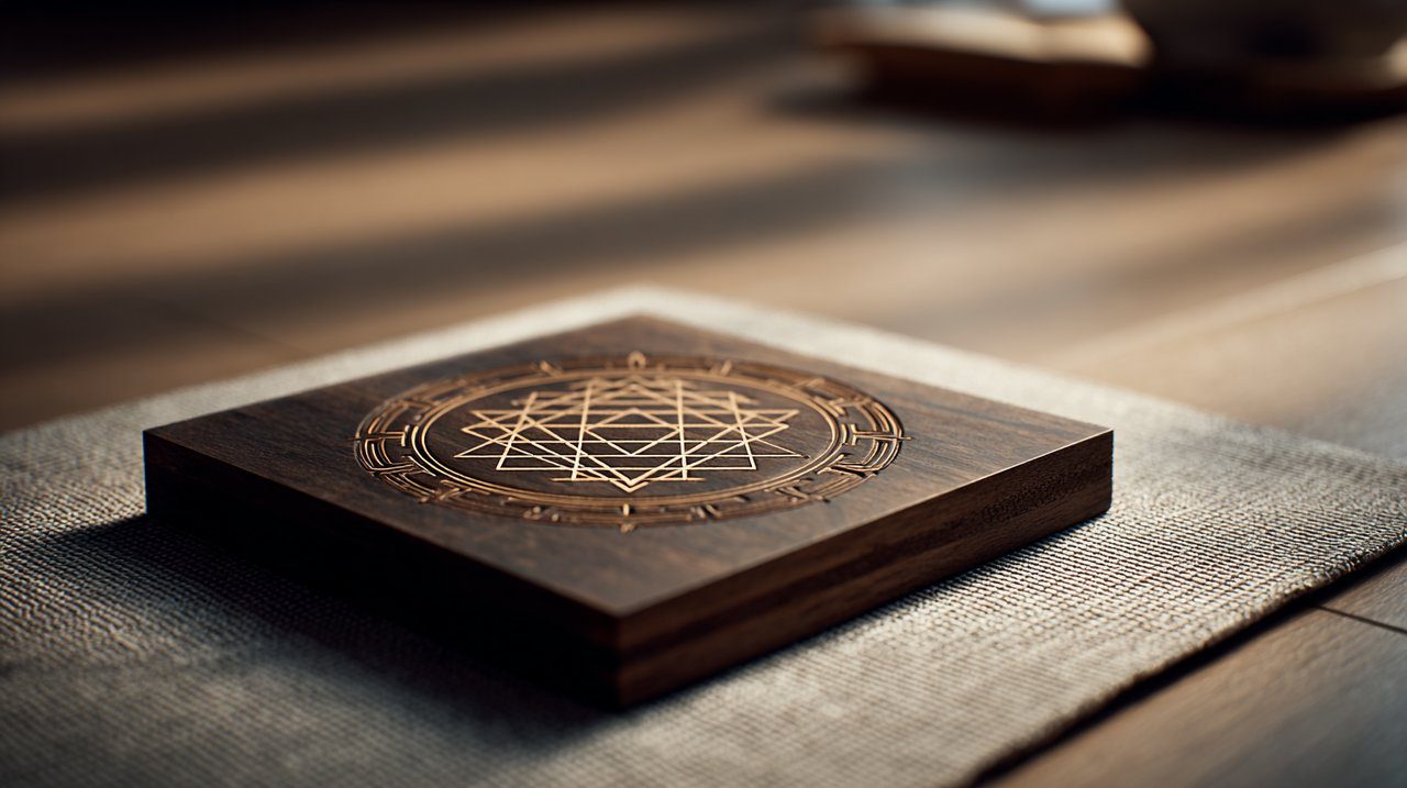 Sri Yantra as a meditation focus tool.