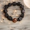 Pulsera Curativa con Cuentas Dzi y Roca Volcánica Lava Rock Dzi Bead Healing Bracelet