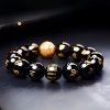 Pulsera de Obsidiana Arcoíris Om Mani Padme Hum Rainbow Obsidian Om Mani Padme Hum Bracelet