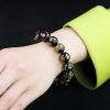 Pulsera de Obsidiana Arcoíris Om Mani Padme Hum Rainbow Obsidian Om Mani Padme Hum Bracelet