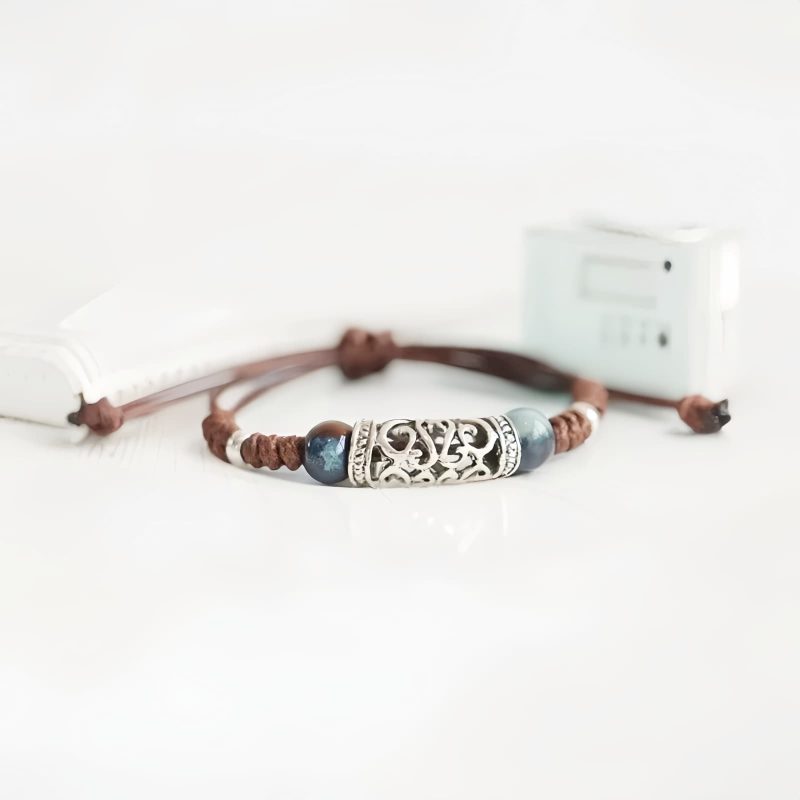 Pulsera de la Riqueza con Cuentas de Cerámica Tibetana Tibetan Ceramic Bead Wealth Bracelet