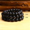 Pulsera Tibetana de Ónix Negro Om Mani Padme Hum Tibetan Black Onyx Om Mani Padme Hum Bracelet