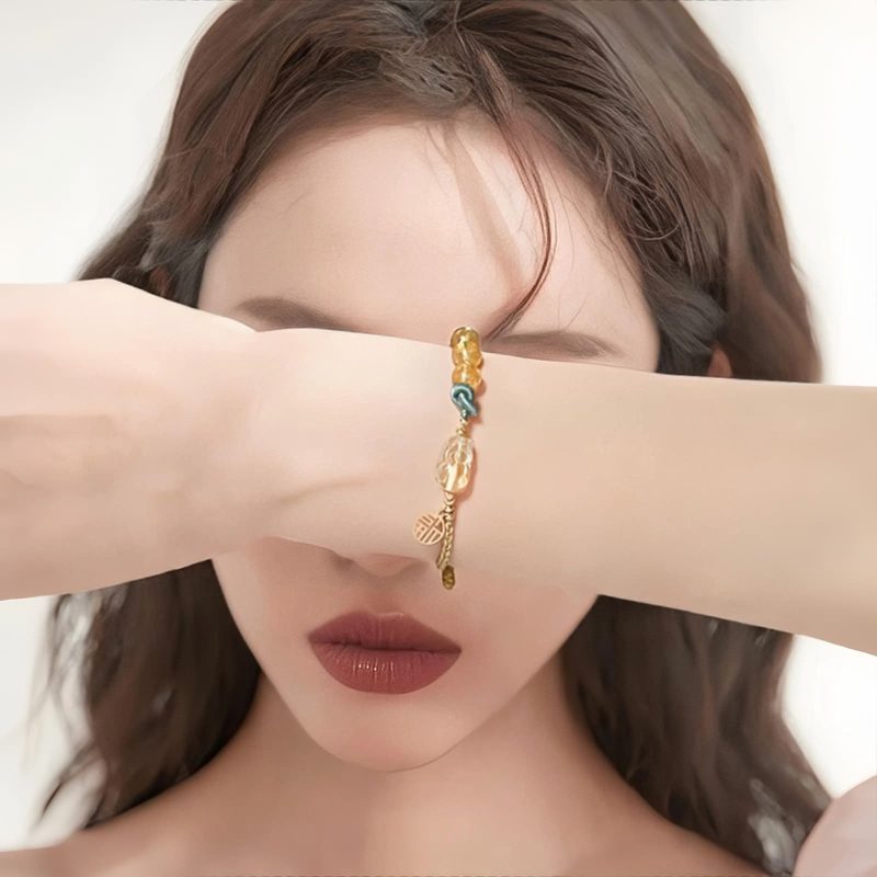 Pulsera de Prosperidad Citrino Pi Xiu Citrine PiXiu Prosperity Bracelet
