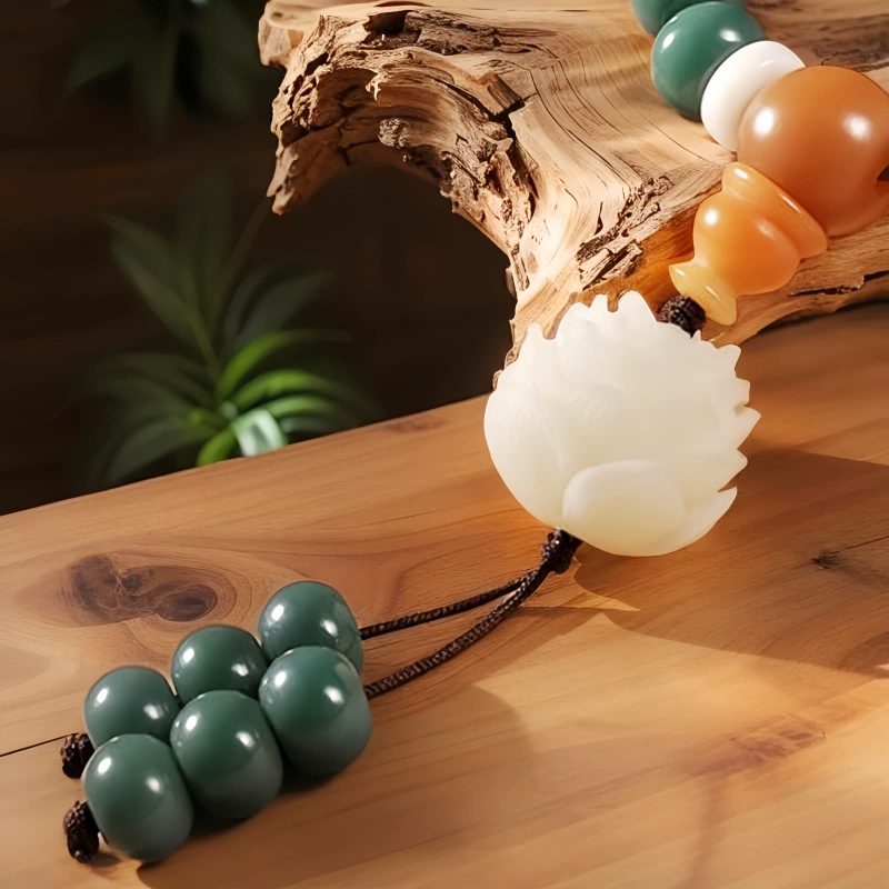 Lotus Cyan Bodhi Seed Success Bracelet Lotus Cyan Bodhi Seed Success Bracelet