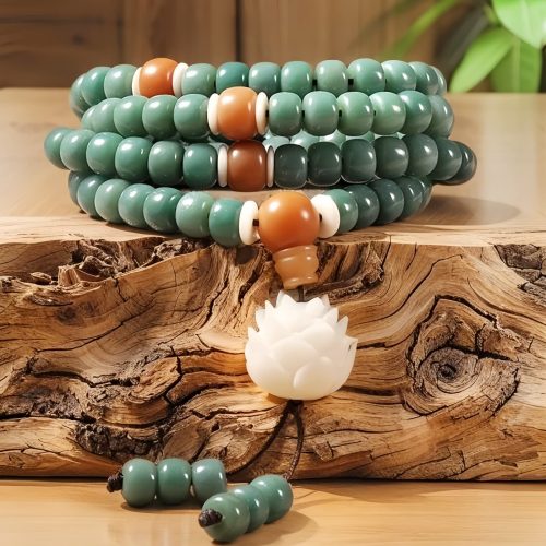 Pulsera de Éxito con Semillas de Bodhi Cian Pulsera de Éxito con Semillas de Bodhi Cian