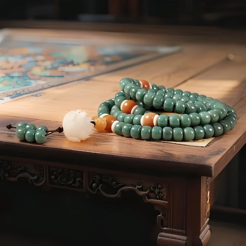 Lotus Cyan Bodhi Seed Success Bracelet Lotus Cyan Bodhi Seed Success Bracelet