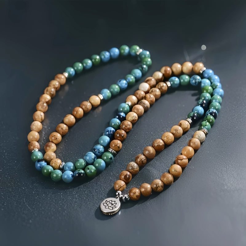 سبحة شفاء من بذور البوذي التبتية 108 حبة Tibetan Bodhi Seed 108 Healing Mala