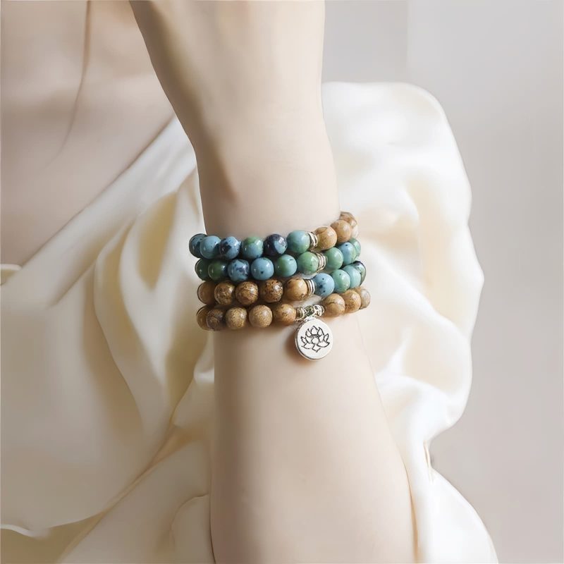 سبحة شفاء من بذور البوذي التبتية 108 حبة Tibetan Bodhi Seed 108 Healing Mala