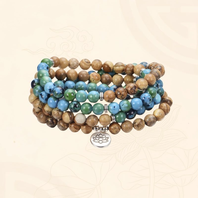 سبحة شفاء من بذور البوذي التبتية 108 حبة Tibetan Bodhi Seed 108 Healing Mala