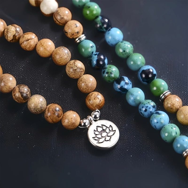سبحة شفاء من بذور البوذي التبتية 108 حبة Tibetan Bodhi Seed 108 Healing Mala
