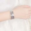Pulsera de Cobre Blanco Tibetano con Flor de Loto Tibetan Lotus White Copper Bracelet