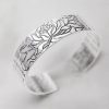 Pulsera de Cobre Blanco Tibetano con Flor de Loto Tibetan Lotus White Copper Bracelet