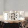 Pulsera de Cobre Blanco Tibetano con Flor de Loto Tibetan Lotus White Copper Bracelet