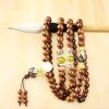 Pulsera de Protección de Mala de Madera de Rosa Tibetana Tibetan Rosewood Mala Protection Bracelet