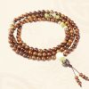 Pulsera de Protección de Mala de Madera de Rosa Tibetana Tibetan Rosewood Mala Protection Bracelet
