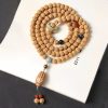 Pulsera de la Abundancia con Cuentas Dzi de Tres Ojos y Semillas de Bodhi Bodhi Seed Three-eyed Dzi Bead Wealth Bracelet