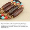 Collar de Protección con Cuenta Dzi de Tres Ojos Tibetana Tibetan Three-Eye Dzi Bead Protection Necklace