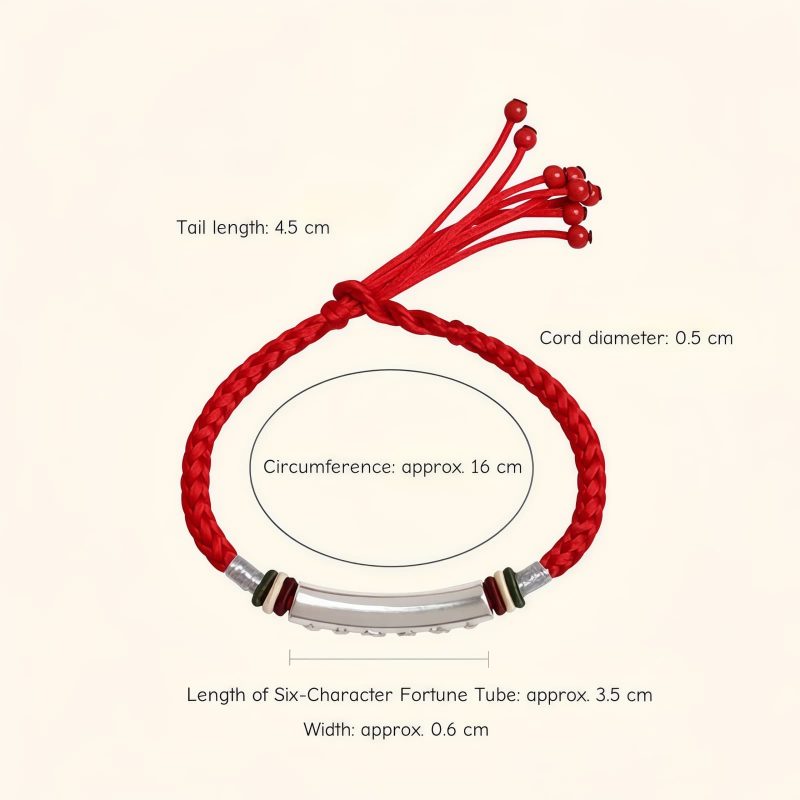 Pulsera de Fuerza Om Mani Padme Hum en Plata de Ley 999 999 Sterling Silver Om Mani Padme Hum Strength Bracelet