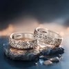 Anillo de la Suerte con Nubes Auspiciosas de Cobre Vintage Copper Vintage Auspicious Clouds Luck Ring