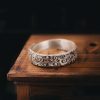 Anillo de la Suerte con Nubes Auspiciosas de Cobre Vintage Copper Vintage Auspicious Clouds Luck Ring