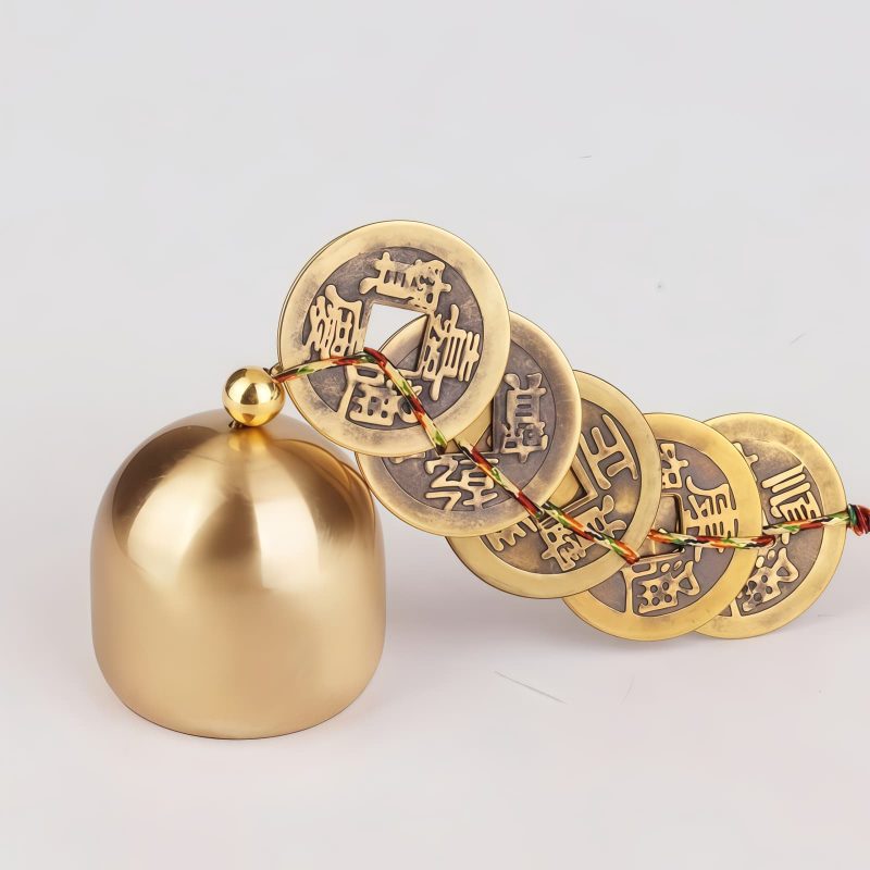 Campana de Bronce Feng Shui para la Riqueza y la Suerte Brass Feng Shui Bell for Wealth and Luck