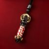 Collar con Calavera de sabiduría y cuentas Dzi tibetanas Tibetan Dzi Bead Skull Wisdom Necklace